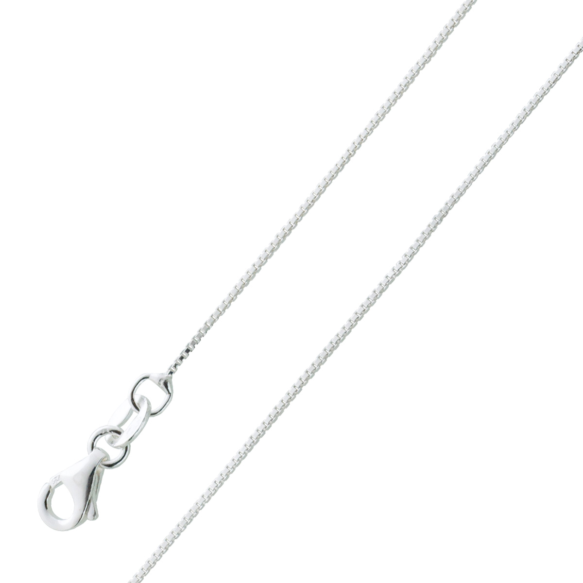Venezianerkette 0,7mm Silber 925 poliert rhodiniert 45