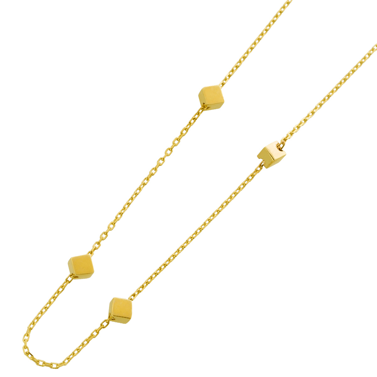 Ankerkette Gelbgold 333 Würfel Zwischenteile 45