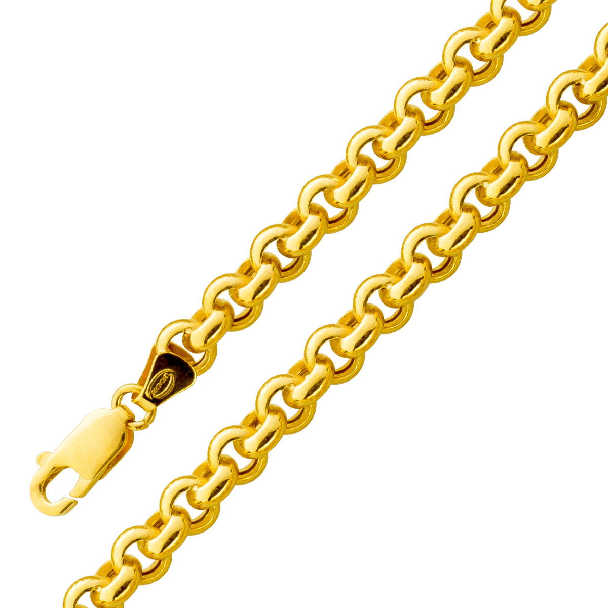 Armband 5,3mm Gelbgold 375 9 Karat halbmassiv UNO A ERRE 19