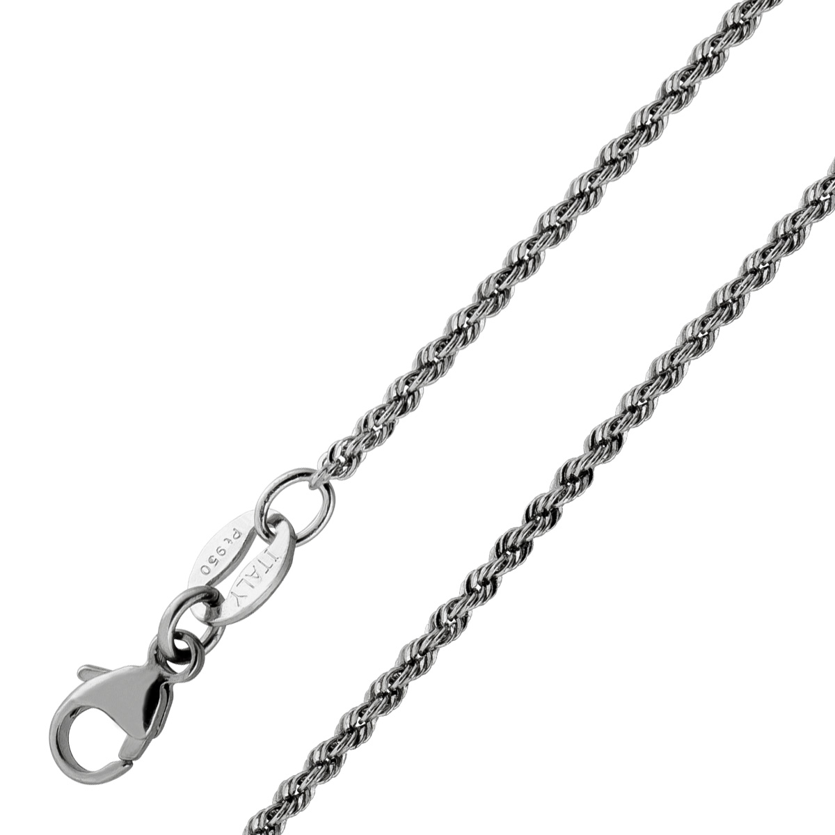 Kordelkette Platin 950 1,4mm Dookie Rope Design 60