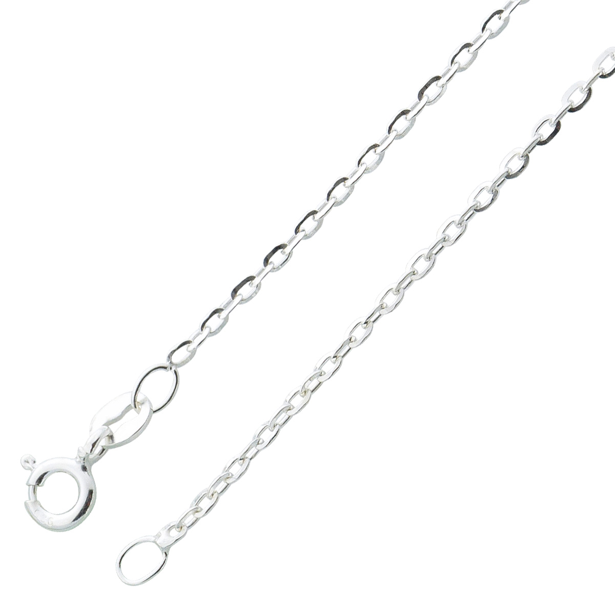 Ankerkette 1,1mm Silber 925 rhodiniert UNO A ERRE 55