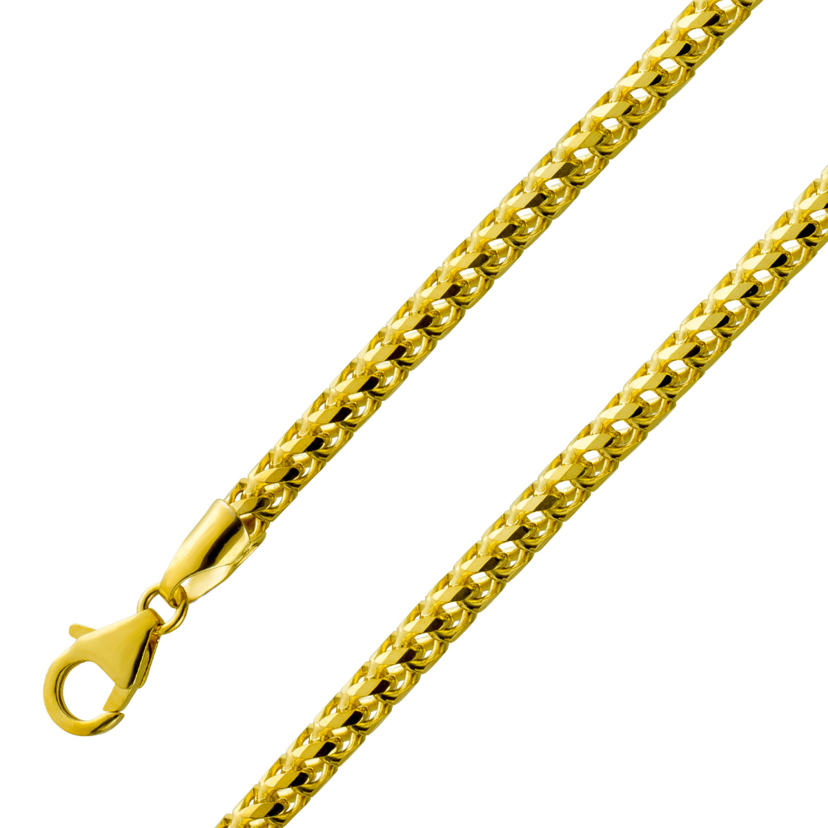 Bingo Kette 3,5mm Gelbgold 375 9 Karat massiv poliert 45