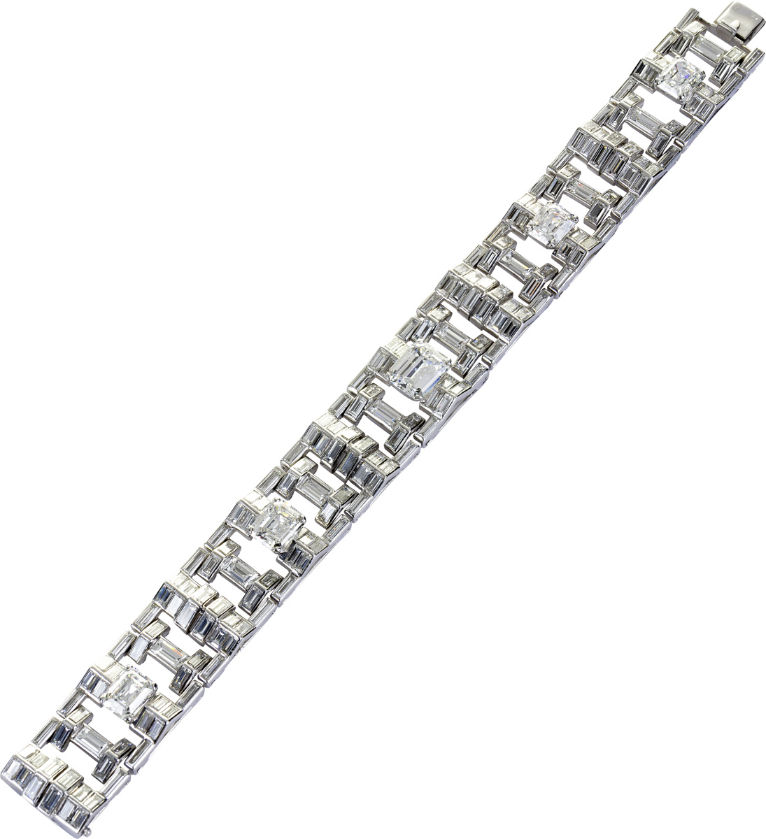 Diamantarmband Weißgold 18 Karat Diamanten 29.00ct. Rarität 18